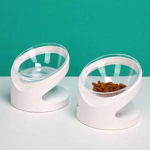 Cat Bowl Pet Diagonal Mouth